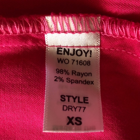 New Micheal Stars Ruffle Off Shoulder Shift Dress XS Pink - Picture 7 of 8